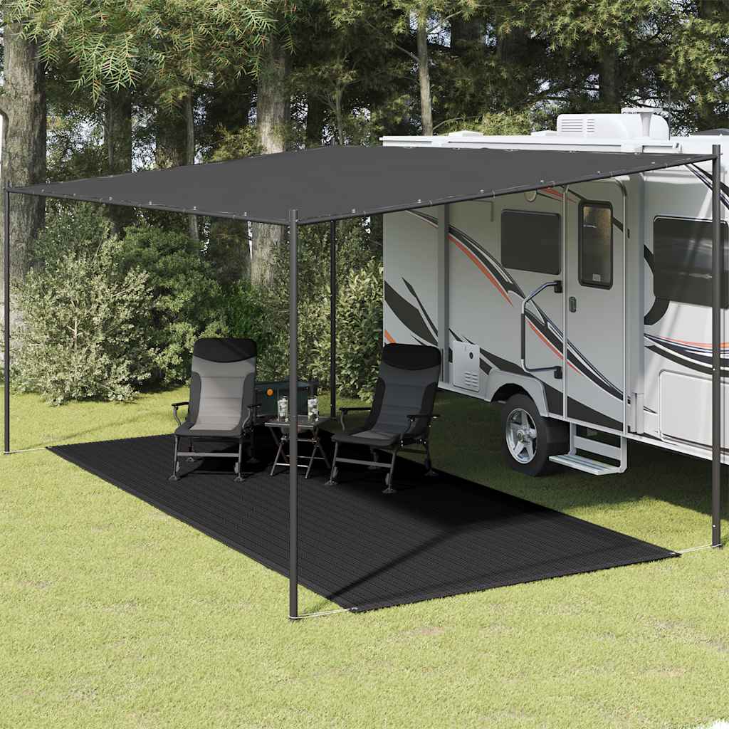 Vidaxl Zelt Teppich 250x600 cm schwarz