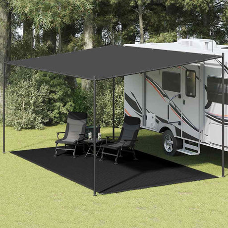 Vidaxl Zelt Teppich 300x600 cm Schwarz