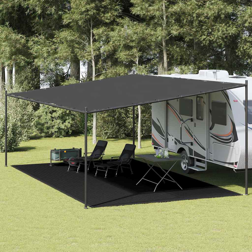 Vidaxl Zelt Teppich 400x600 cm schwarz