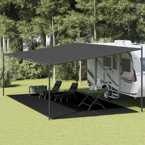 Vidaxl Zelt Teppich 400x600 cm schwarz