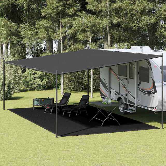 Vidaxl Zelt Teppich 400x600 cm schwarz