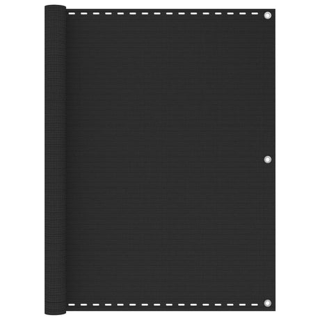 VIDAXL -Balkon -Bildschirm 120x600 cm HDPE Anthrazit -gelöscht