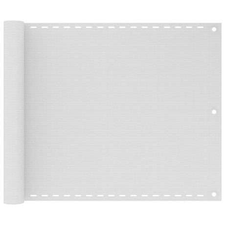 Vidaxl Balkon Bildschirm 75x500 cm HDPE Weiß