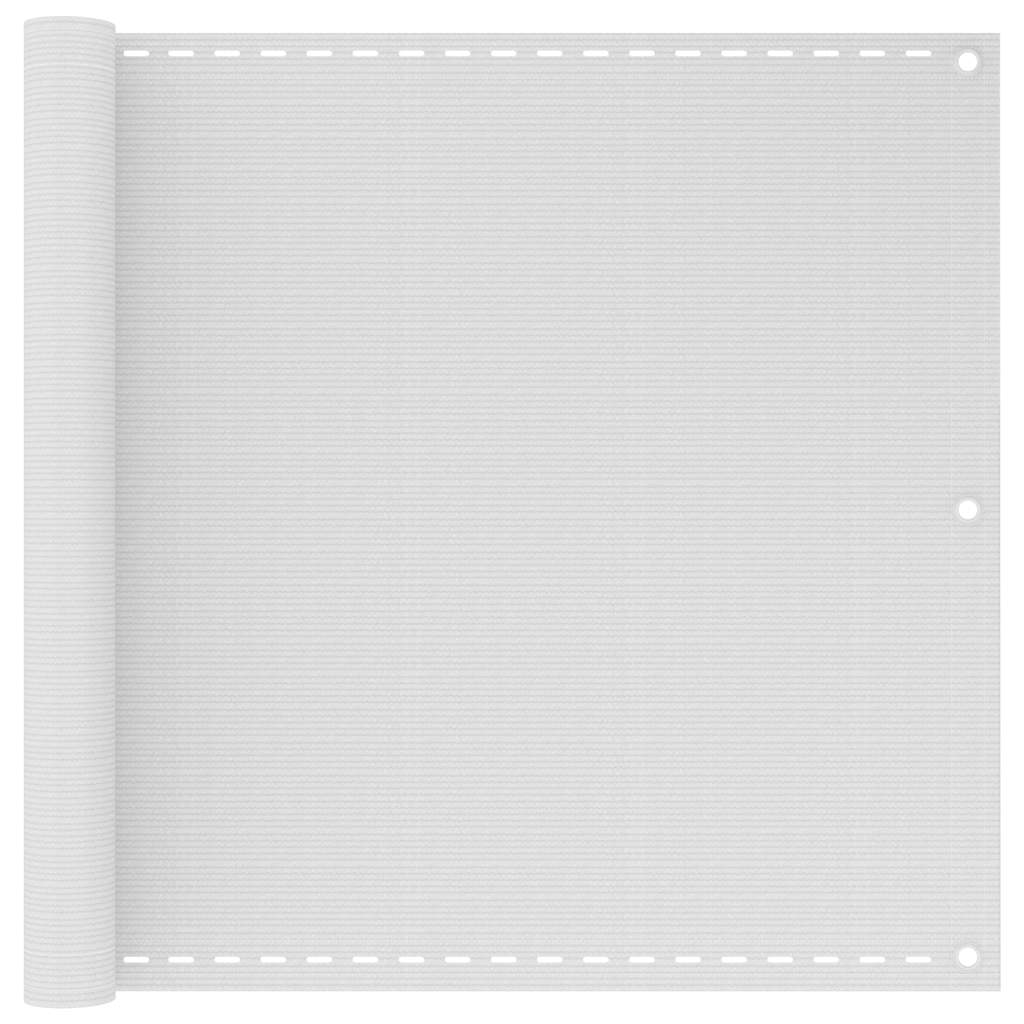 Vidaxl Balkon Bildschirm 90x300 cm HDPE Weiß