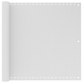 Vidaxl Balkon Bildschirm 90x300 cm HDPE Weiß