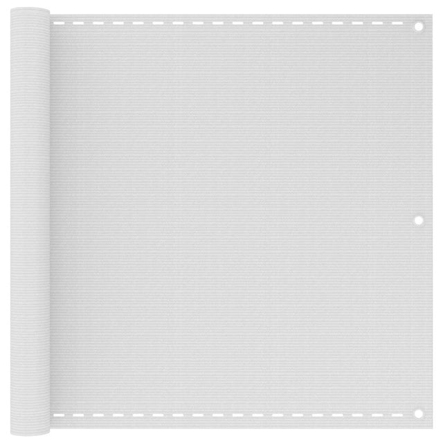 Vidaxl Balkon Bildschirm 90x300 cm HDPE Weiß