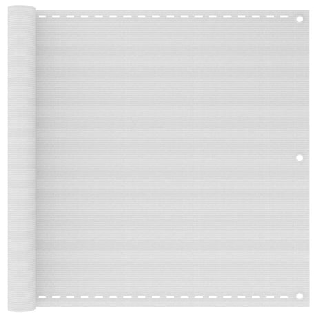Vidaxl Balkon Bildschirm 90x500 cm HDPE Weiß