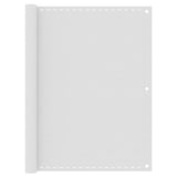 Vidaxl Balkon Bildschirm 120x600 cm HDPE Weiß