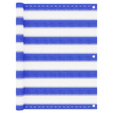 Vidaxl Balkon Bildschirm 75x400 cm HDPE Blau und Weiß