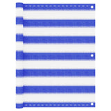 Vidaxl Balkon Bildschirm 75x500 cm HDPE Blau und Weiß