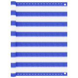 Vidaxl Balkon Bildschirm 90x500 cm HDPE Blau und Weiß