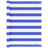 Vidaxl Balkon Bildschirm 90x600 cm HDPE Blau und Weiß