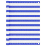 Vidaxl Balkon Bildschirm 120x400 cm HDPE Blau und Weiß