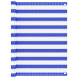 Vidaxl Balkon Bildschirm 120x600 cm HDPE Blau und Weiß
