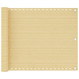 Vidaxl balkonscherm 75x300 cm hdpe beige