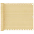 Vidaxl balkonscherm 75x600 cm hdpe beige