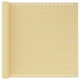Vidaxl Balkon Bildschirm 90x300 cm HDPE Beige