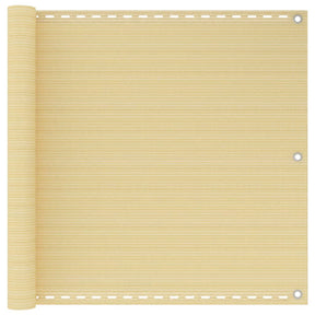 Vidaxl Balkon Bildschirm 90x300 cm HDPE Beige