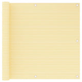 Vidaxl Balkon Bildschirm 90x500 cm HDPE Beige
