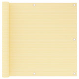 Vidaxl Balkon Bildschirm 90x600 cm HDPE Beige