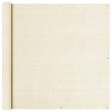 VIDAXL -Balkon -Bildschirm 120x400 cm HDPE -Creme -Colored