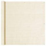 VIDAXL -Balkon -Bildschirm 120x500 cm HDPE -Creme -Colored