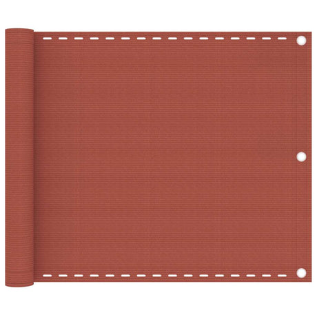 Vidaxl Balcony Screen 75x300 cm HDPE Terracotta -Colored