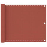 Vidaxl Balcony Screen 75x400 cm HDPE Terracotta -Colored