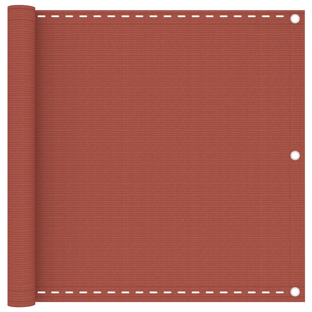 Vidaxl Balcony Screen 90x400 cm HDPE Terracotta -Colored