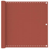 Vidaxl Balcony Screen 90x600 cm HDPE Terracotta -Colored