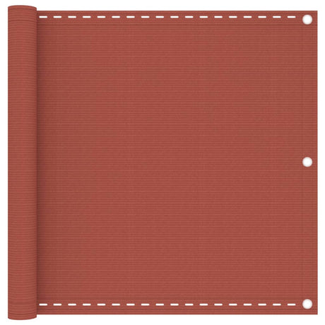 Vidaxl Balcony Screen 90x600 cm HDPE Terracotta -Colored