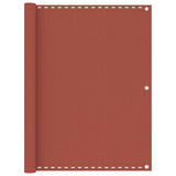 Vidaxl Balcony Screen 120x600 cm HDPE Terracotta -Colored