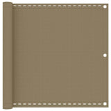 Vidaxl balkonscherm 90x300 cm hdpe taupe