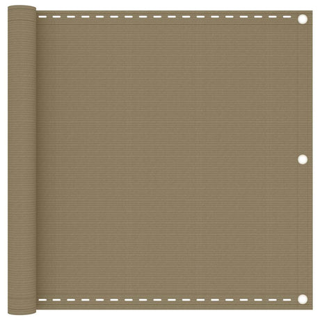 Vidaxl balkonscherm 90x300 cm hdpe taupe