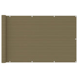 VIDAXL -Balkon -Bildschirm 120x400 cm HDPE Taupe