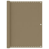 VidaXL Balkonschirm 120x500 cm HDPE Taupe