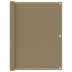 VidaXL Balkonschirm 120x500 cm HDPE Taupe