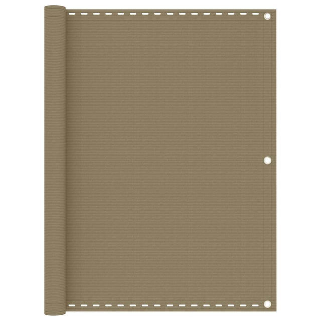 VidaXL Balkonschirm 120x500 cm HDPE Taupe