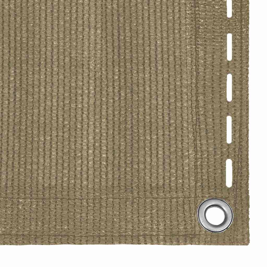 VidaXL Balkonschirm 120x500 cm HDPE Taupe