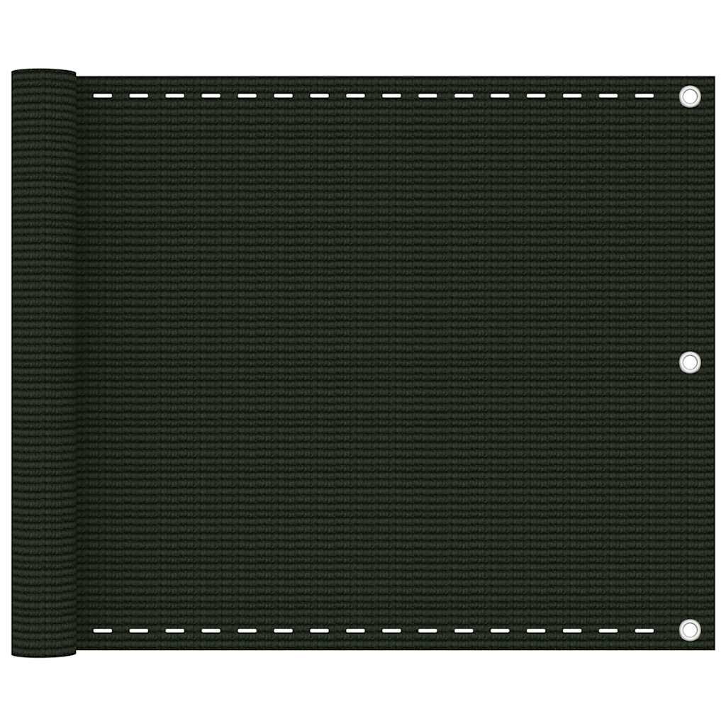 Vidaxl Balkon Bildschirm 75x300 cm HDPE Donkergroen