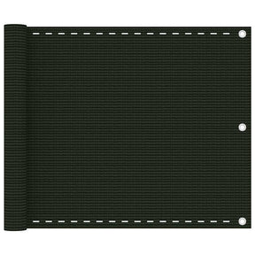 Vidaxl Balkon Bildschirm 75x300 cm HDPE Donkergroen