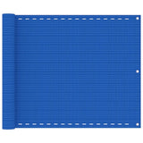 Vidaxl Balkon Bildschirm 75x600 cm HDPE Blau