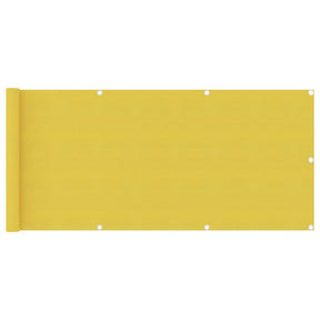 Vidaxl Balkon Bildschirm 75x500 cm HDPE Gelb