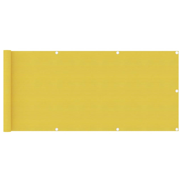Vidaxl Balkon Bildschirm 75x500 cm HDPE Gelb