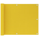 Vidaxl Balkon Bildschirm 75x600 cm HDPE Gelb