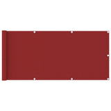 Vidaxl Balkon Bildschirm 75x400 cm HDPE -Rot