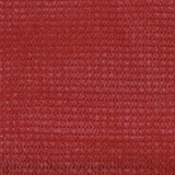 Vidaxl Balkon Bildschirm 75x400 cm HDPE -Rot