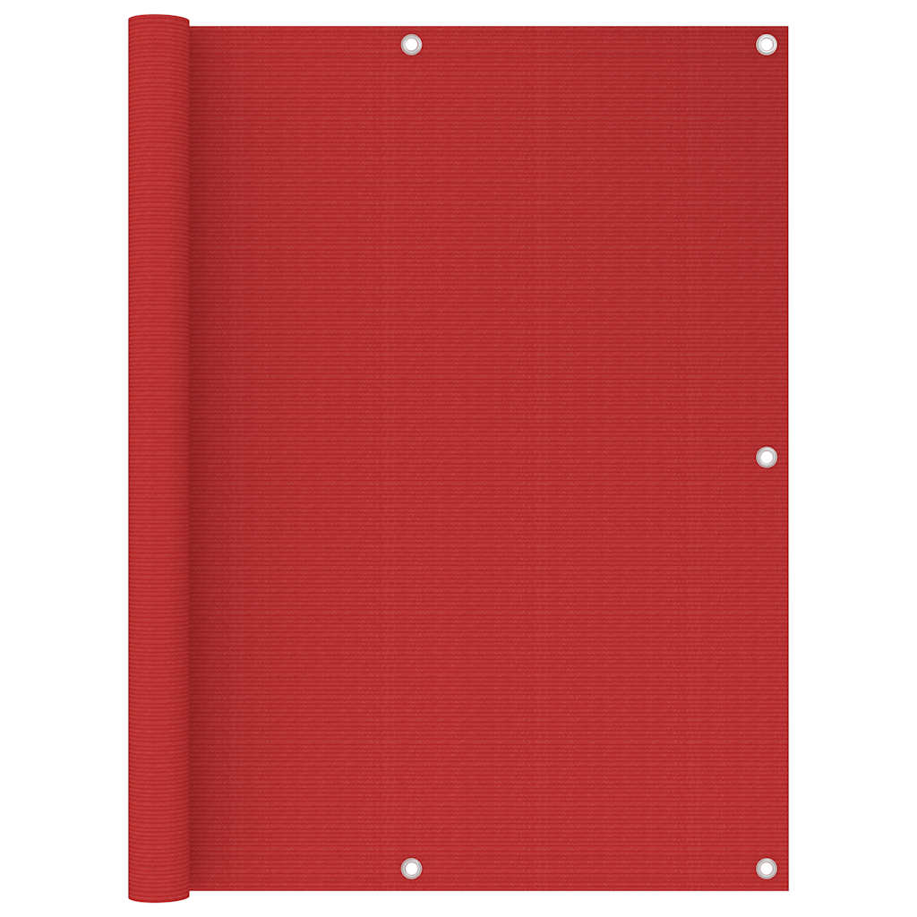 Vidaxl Balkon Bildschirm 120x300 cm HDPE -Rot