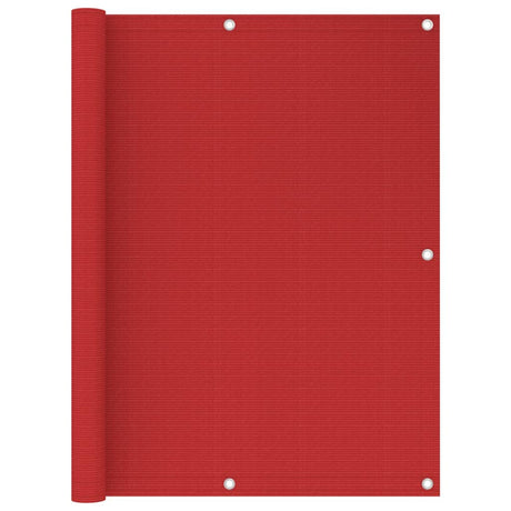 VIDAXL -Balkon -Bildschirm 120x500 cm HDPE -Rot