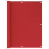 VIDAXL -Balkon -Bildschirm 120x500 cm HDPE -Rot